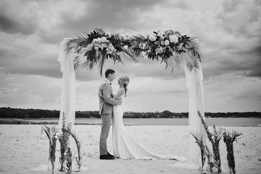 schwarz weiß Hochzeitsfotografie