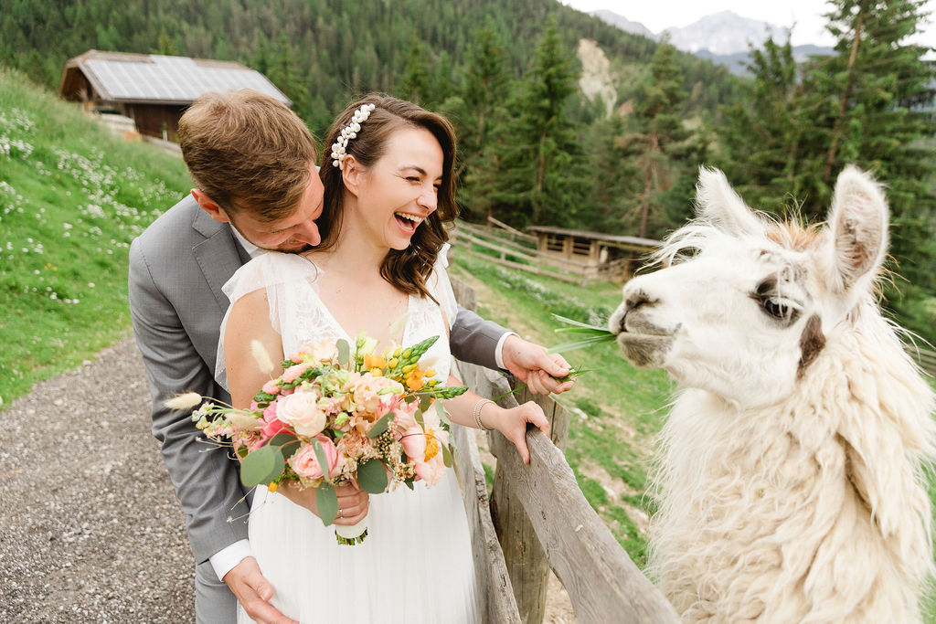 Braut und Bräutigam Südtirol