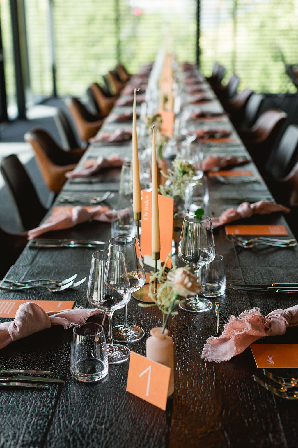 Table set up Hochzeit in Südtirol